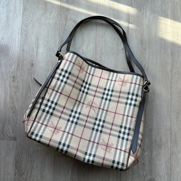 Burberry Canterbury Haymarket Leather Tote Bag - Picture 2 of 16